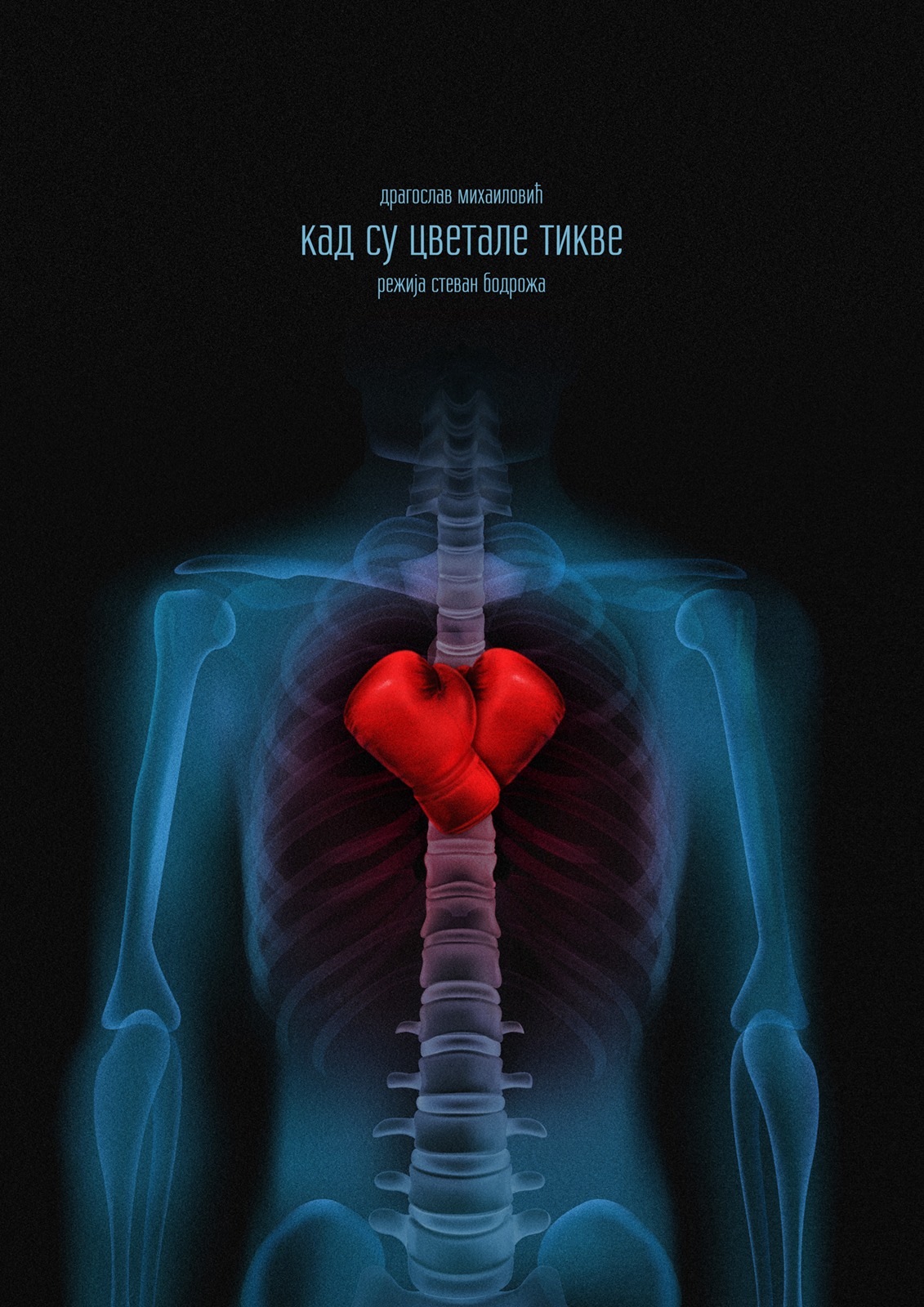Alternative When Pumpkins Blossomed poster with boxing gloves inside an X-ray body